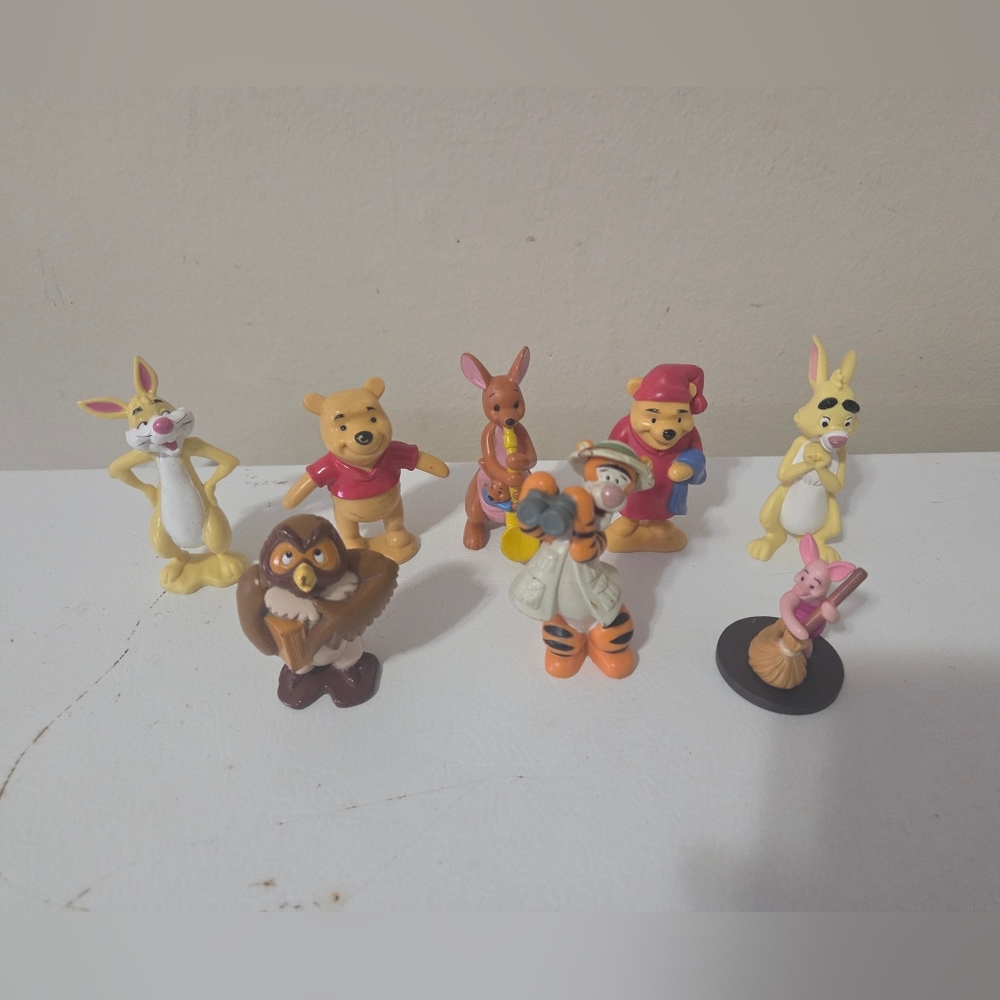 Winnie the Pooh Character Figurine Set Of 8